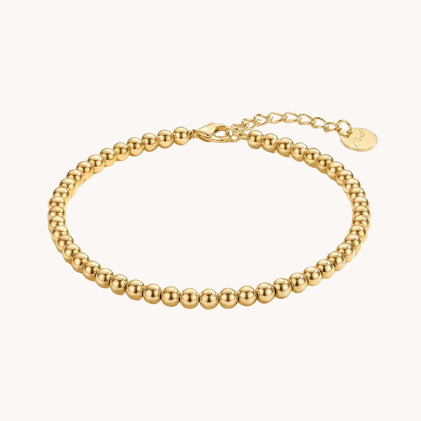 Classic Beaded Bracelet in Gold