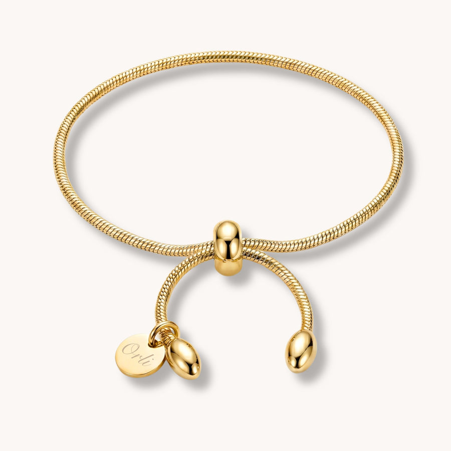 Classic Adjustable Slider Bracelet in Gold
