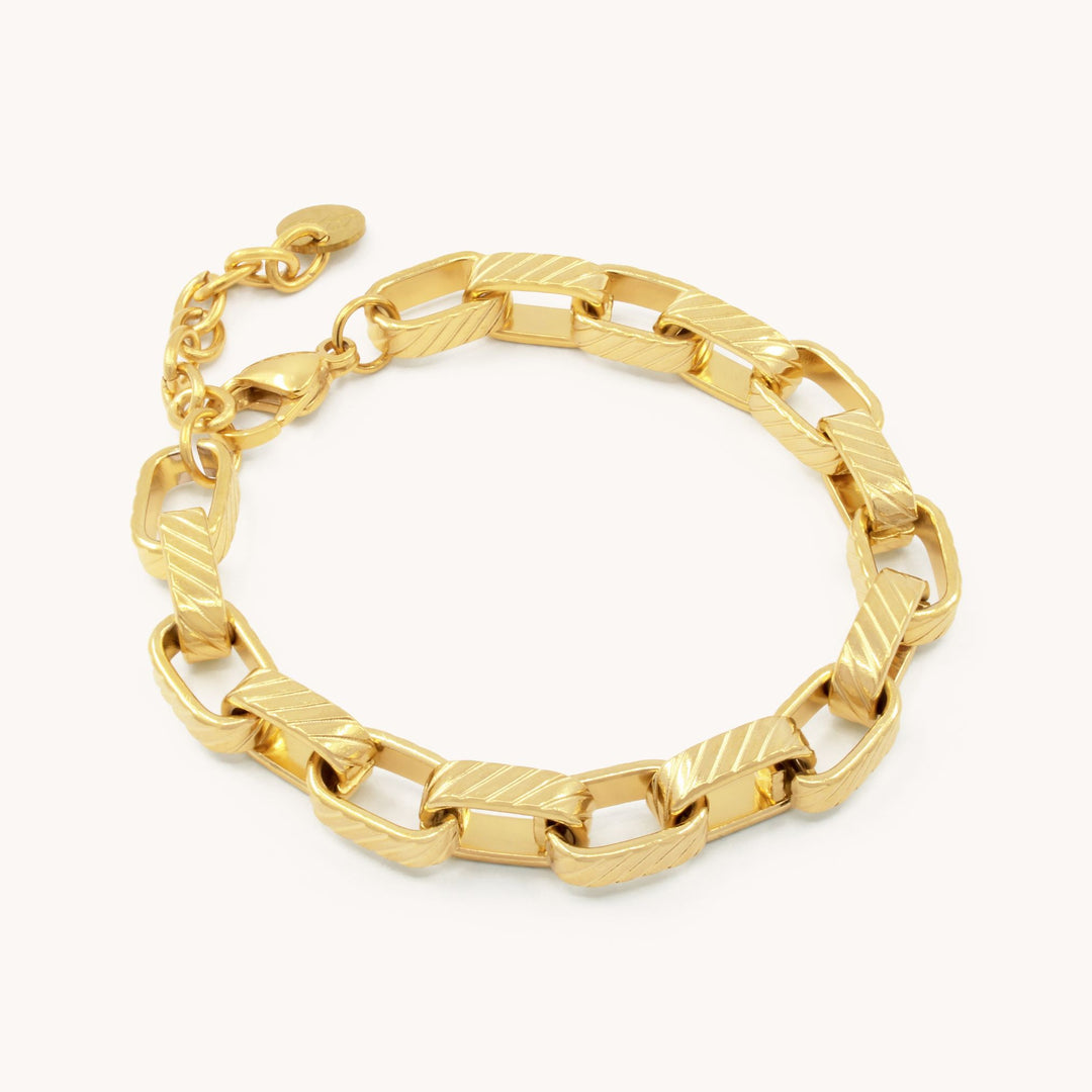 Geo Link Bracelet, Gold