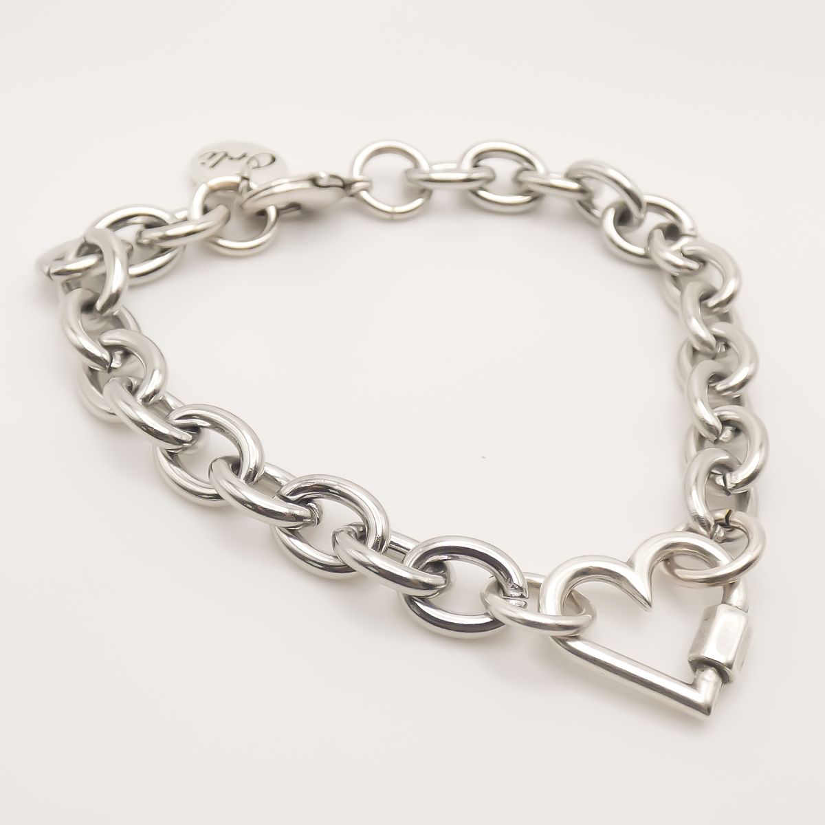 Chunky Heartlock Chain Bracelet — Women's Chain Bracelet