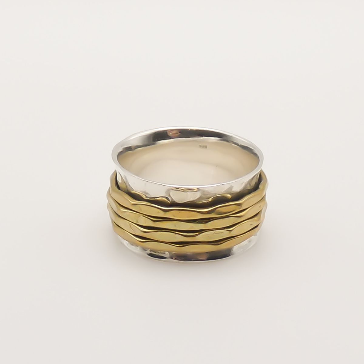 Sterling silver spinner on sale ring