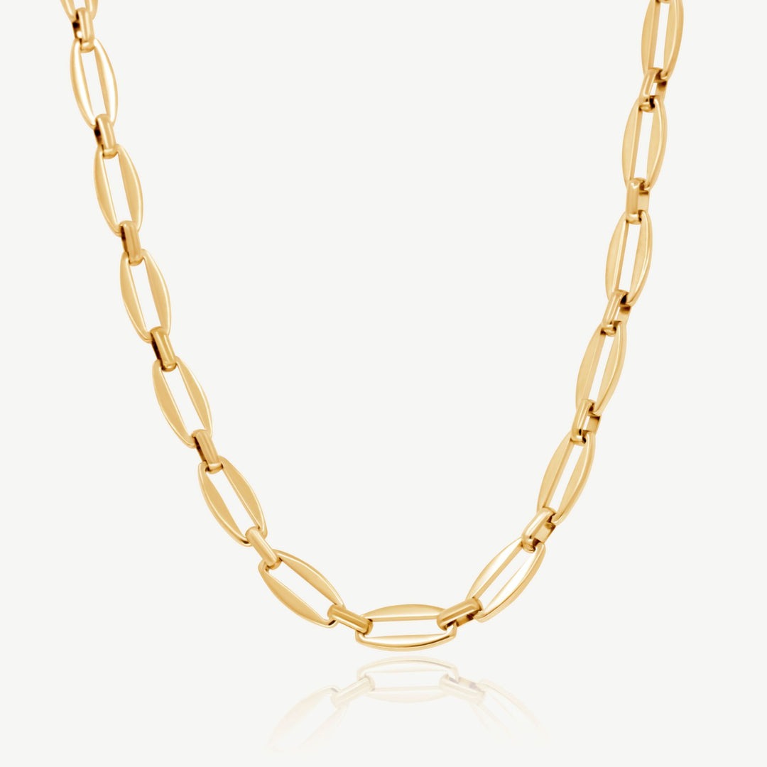 Long Link Chain Necklace, Gold