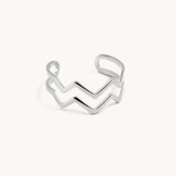 Zigzag Ring, Silver