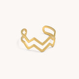 Zigzag Ring, Gold