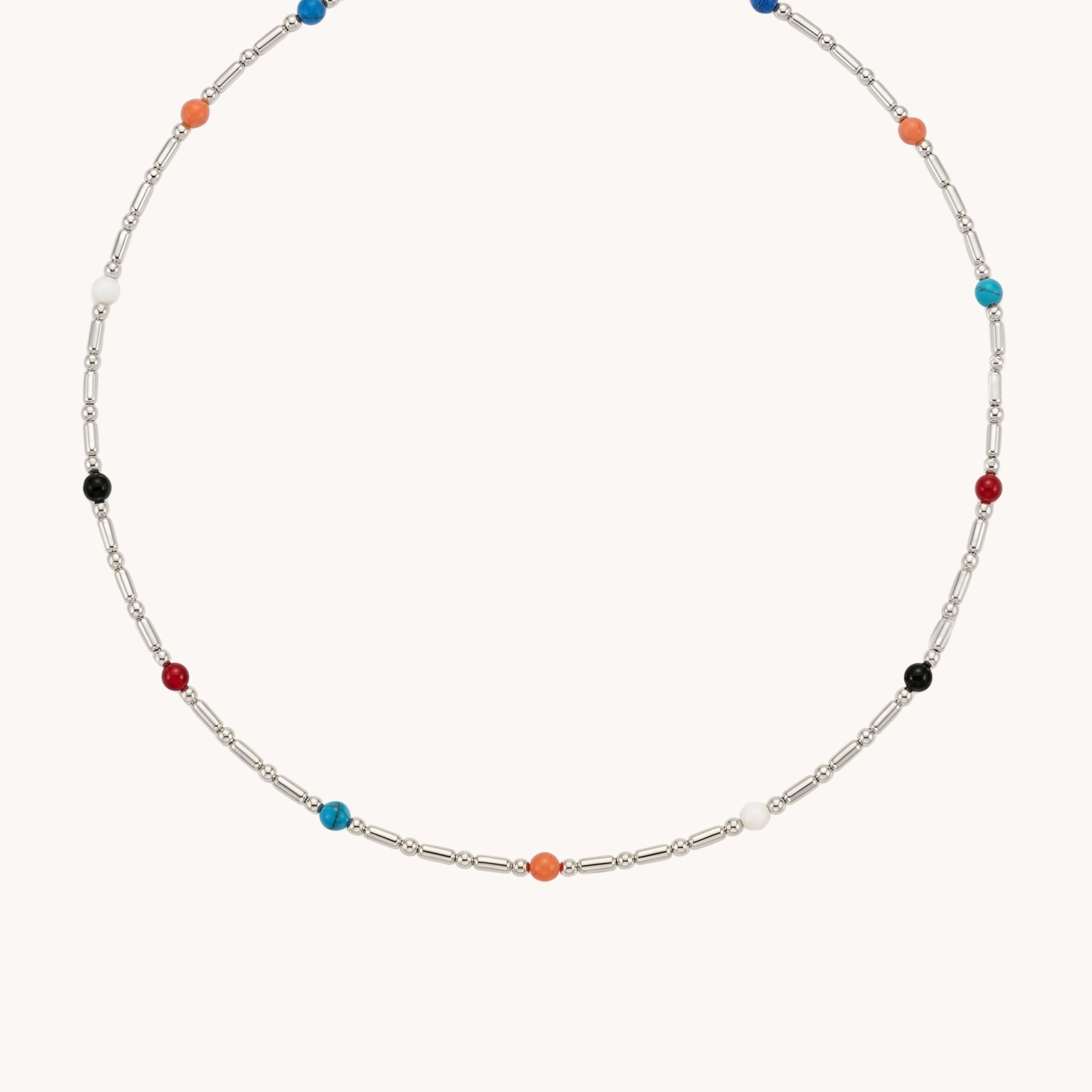 Santorini Necklace in Silver