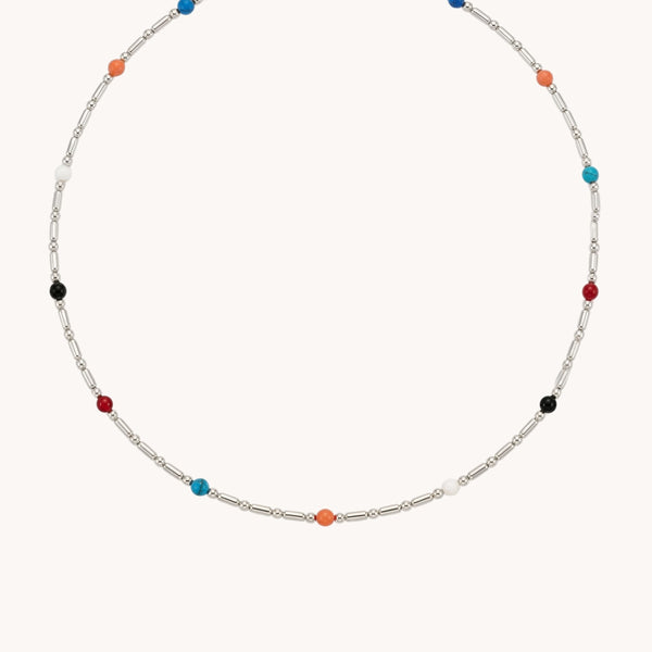 Santorini Necklace in Silver
