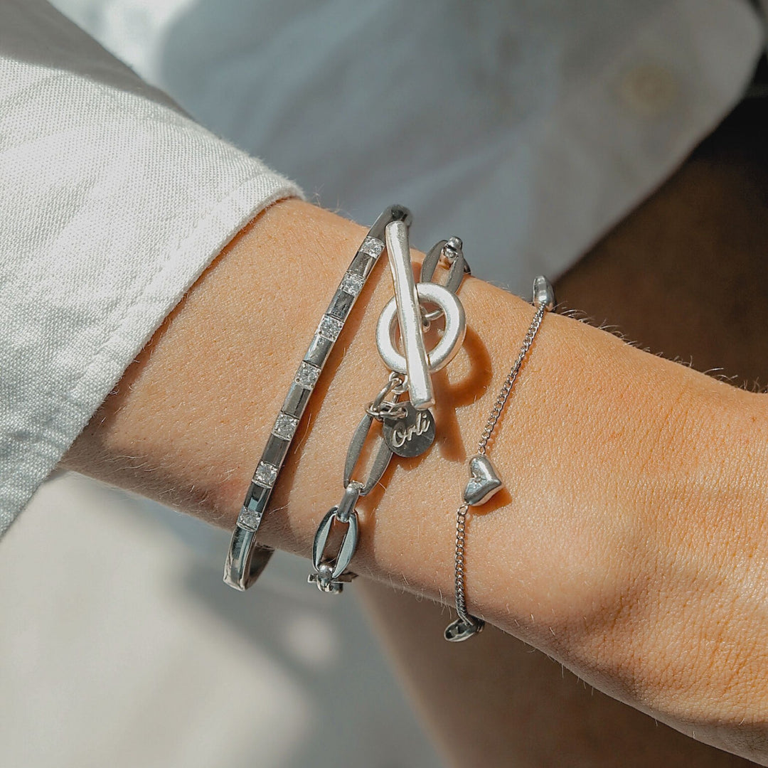 Kirstie Square Crystal Bangle