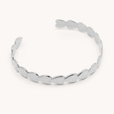 Infinite Heart Cuff, Silver