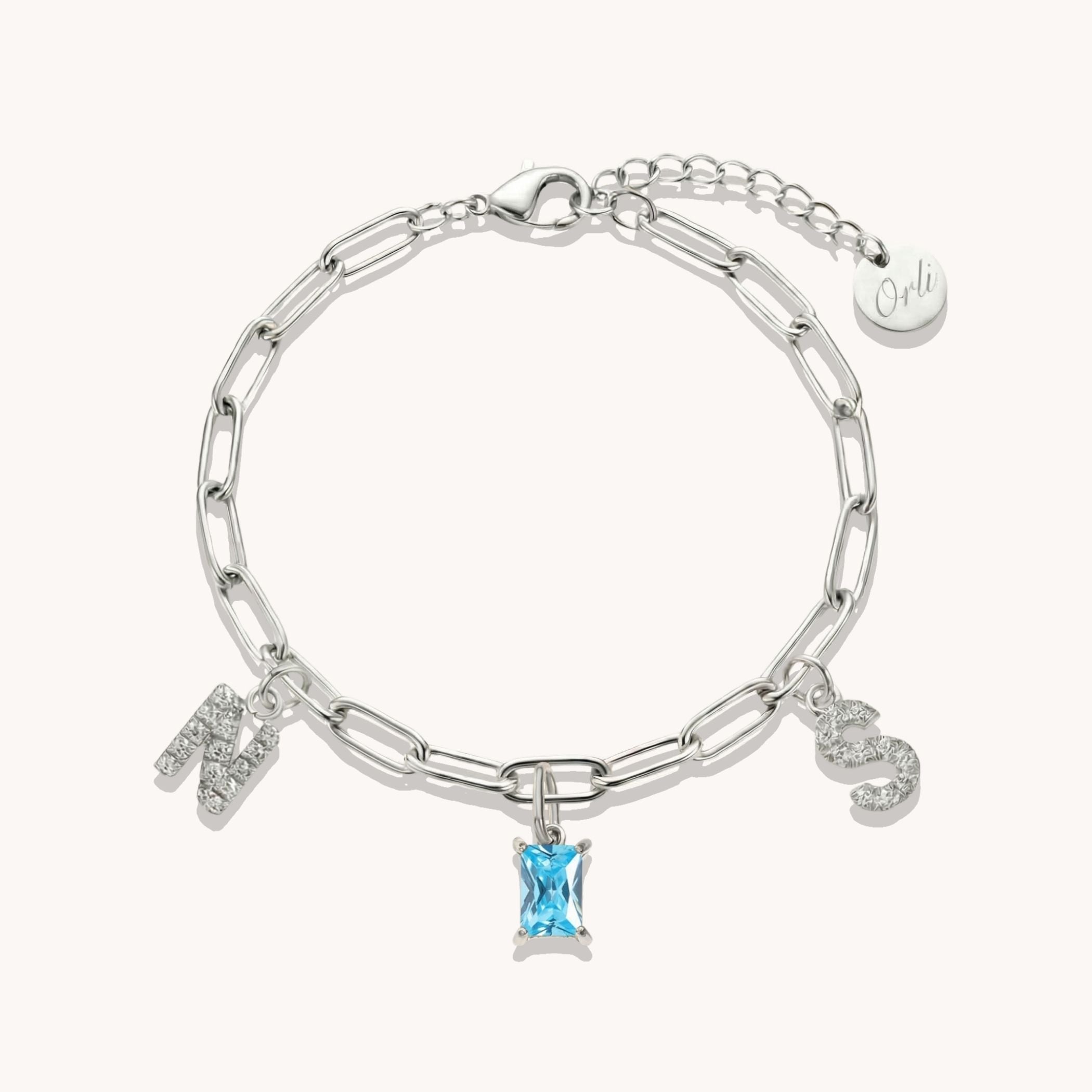 Charm Builder™ Paperclip Chain Bracelet, Silver