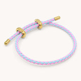 Capri Friendship Bracelet, Candy Pink & Sky Blue