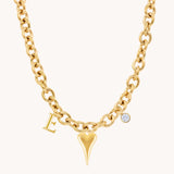 Charm Builder™ Chunky Oval Chain Necklace, Gold