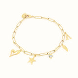 Charm Builder™ Paperclip Chain Bracelet, Gold