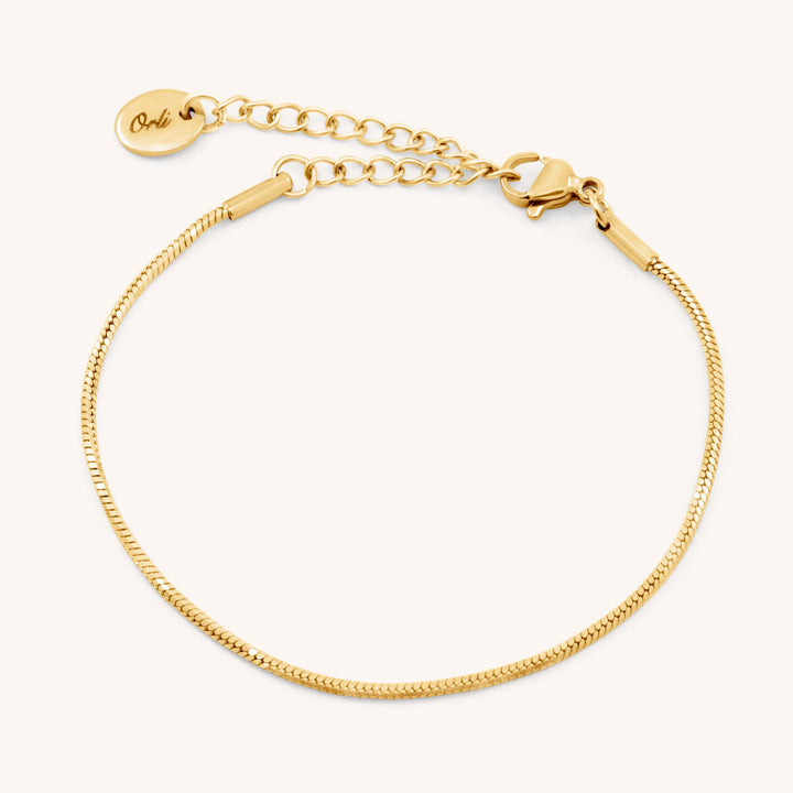 Annie Snake Chain Bracelet, Gold