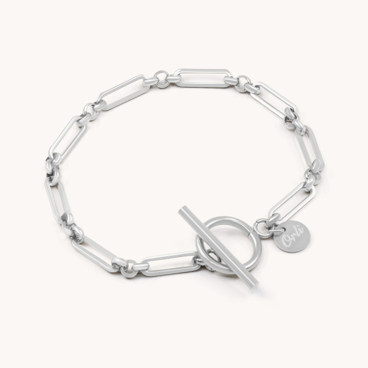 Signature Link T-Bar Bracelet, Silver