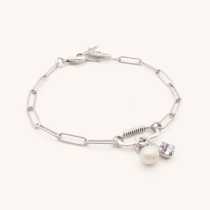 Freya Bracelet with Pearl and Crystal