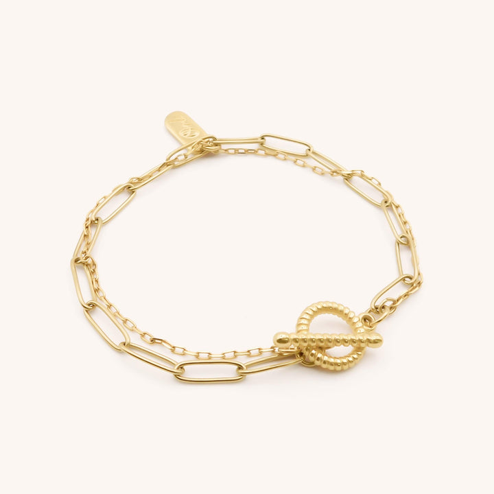 Willow T-Bar Bracelet, Gold