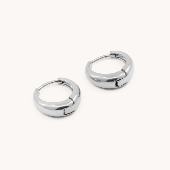 Atlas Chunky Hoops, Silver