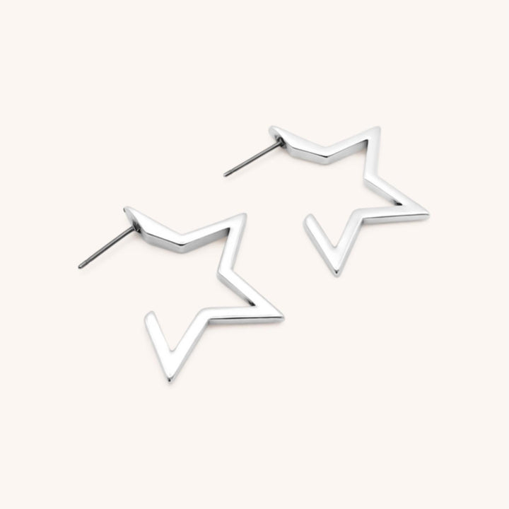 Star Hoops, Silver