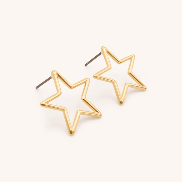 Novie Star Studs, Gold