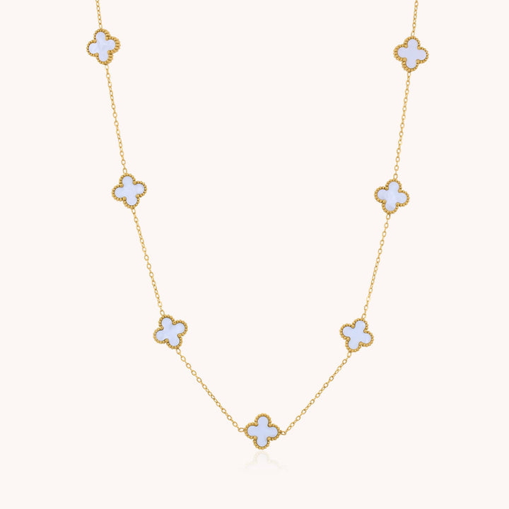 White Clover Necklace, Gold