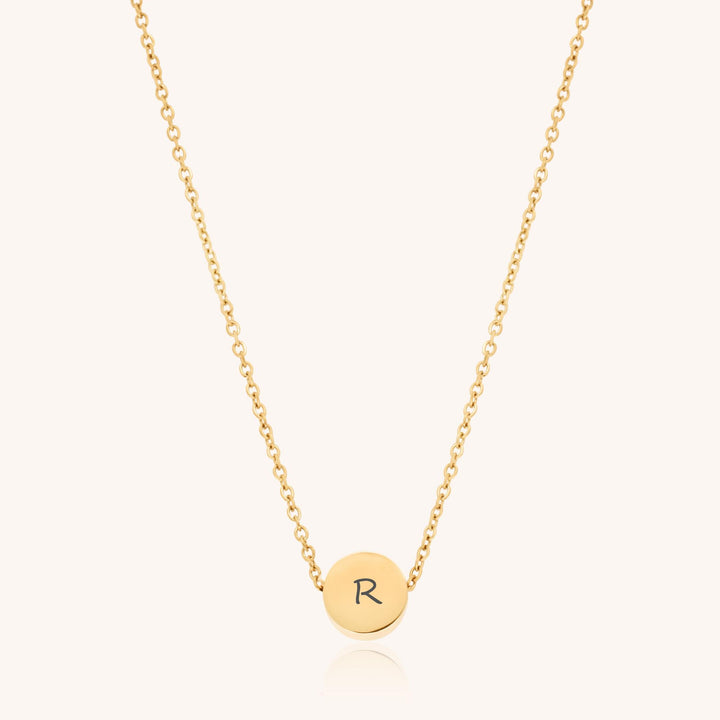 Luna Personalised Fine Necklace, Gold