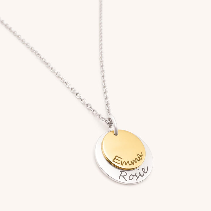 Rosie Personalised Double Disc Necklace