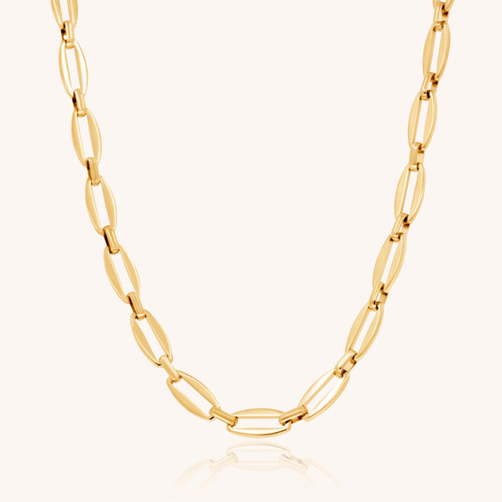 Long Link Chain Necklace, Gold