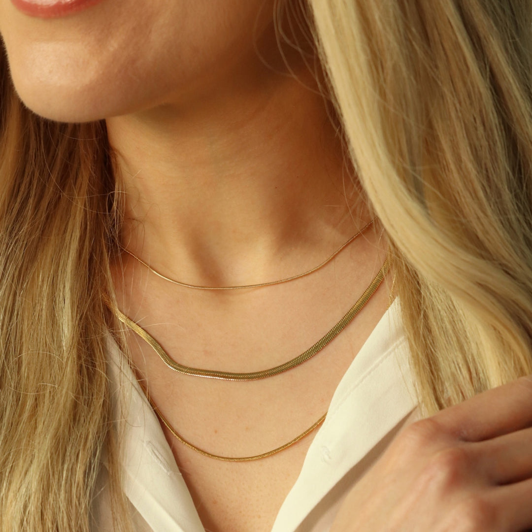 Layered Essential Necklace, Gold