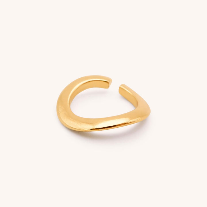 Wave Adjustable Ring, Gold