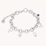 Charm Builder™ Chunky Oval Chain Bracelet, Silver