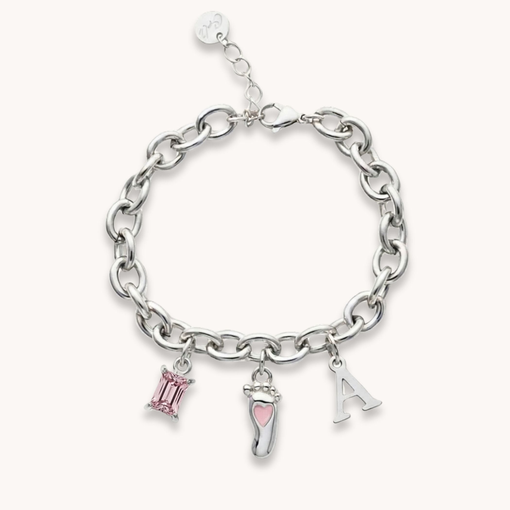Charm Builder™ Chunky Oval Chain Bracelet, Silver