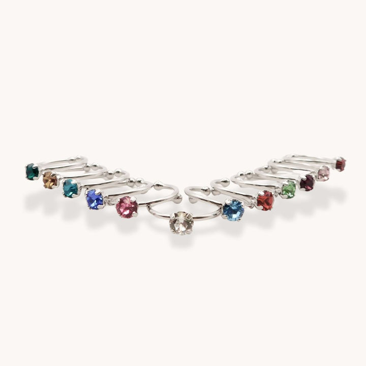 Birthstone Adjustable Stacking Ring