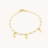 Charm Builder™ Paperclip Chain Bracelet, Gold