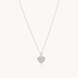 Sterling Silver Holly Heart Necklace
