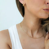 Paperclip Chain Necklace, Gold