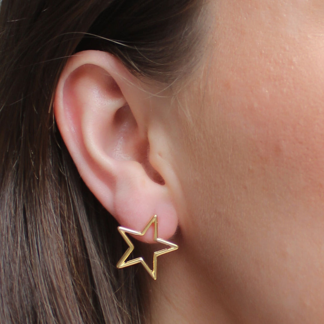 Novie Star Studs, Gold