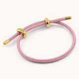 Capri Friendship Bracelet, Blush Pink