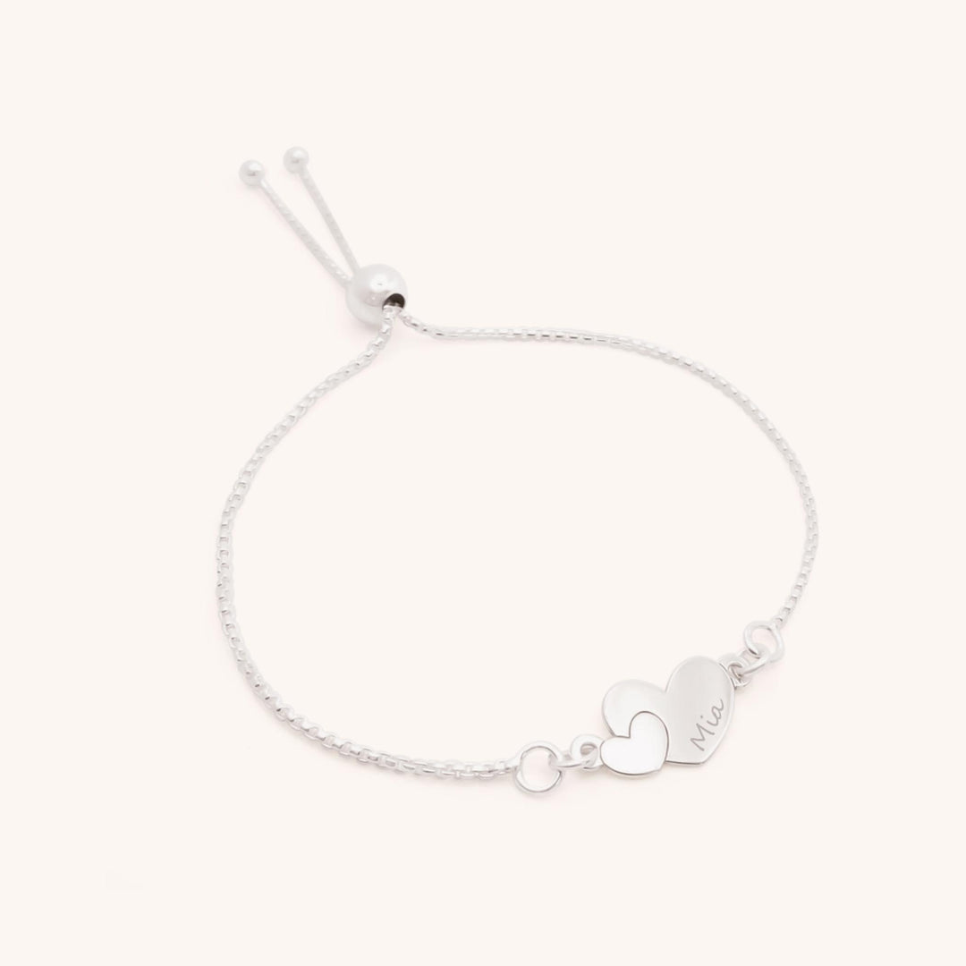 Sterling Silver Libby Heart Adjustable Bracelet