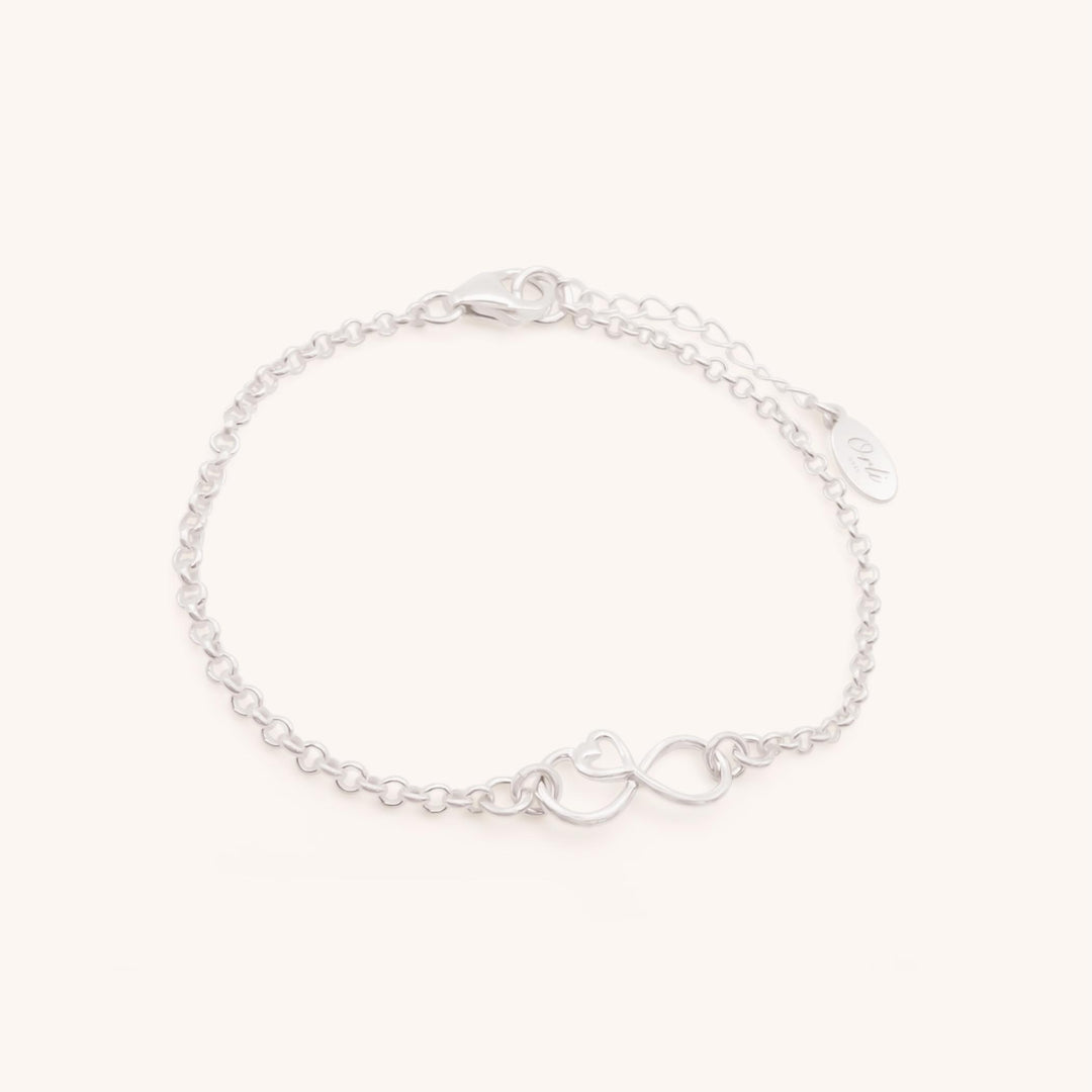 Sterling Silver Infinity Connector Bracelet