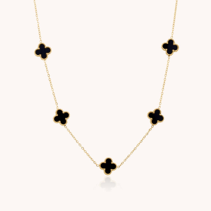 Black Clover Necklace, Gold