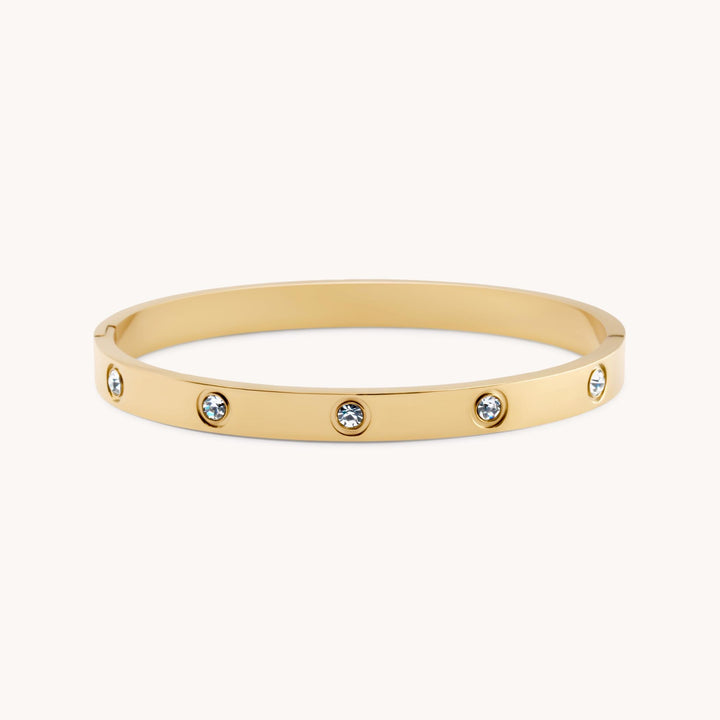 Cali Crystal Bangle, Gold