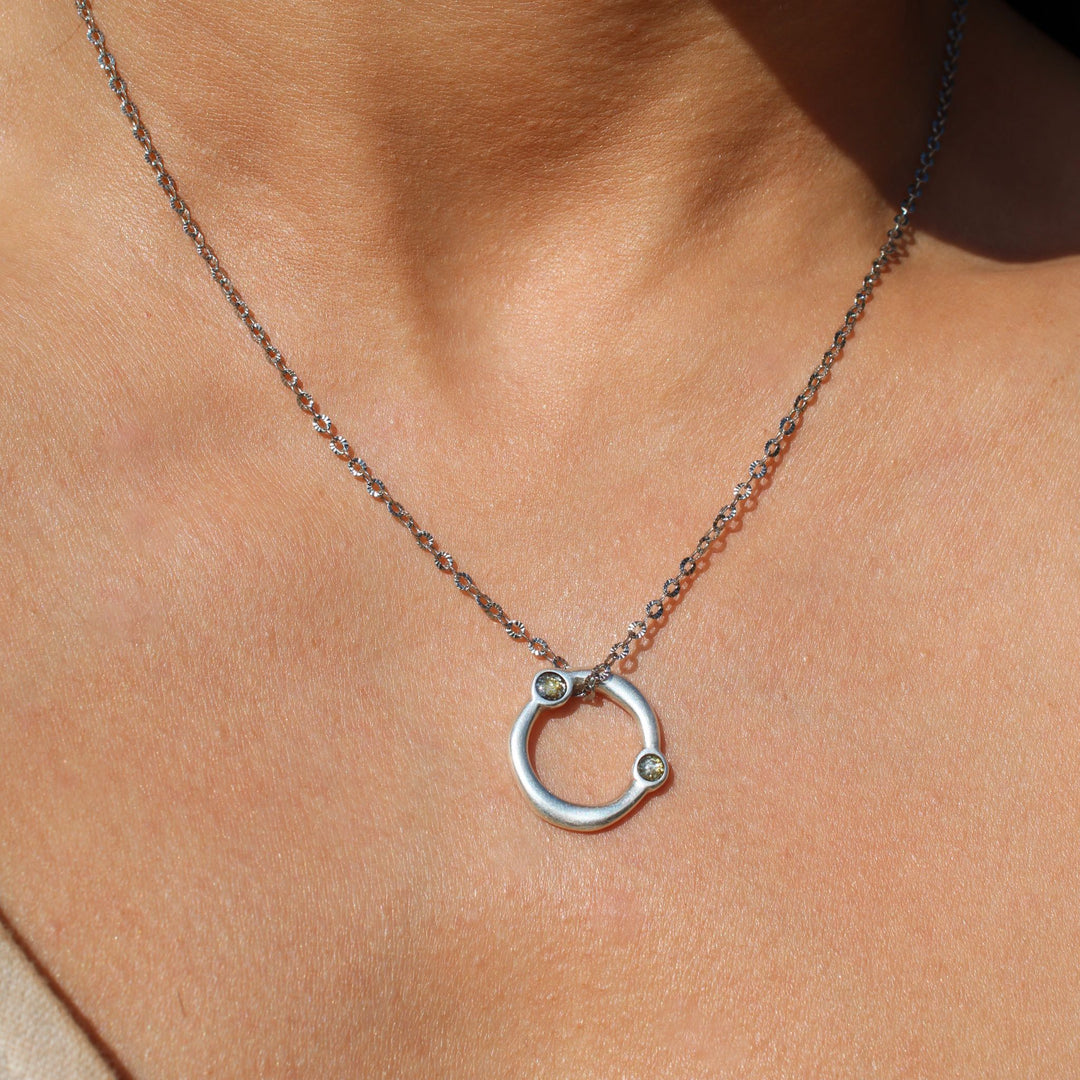 Cerys Enamel Ring Necklace