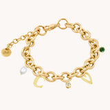 Charm Builder™ Chunky Oval Chain Bracelet, Gold