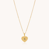 Classic Engravable Heart Necklace, Gold