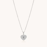 Classic Engravable Heart Necklace, Silver