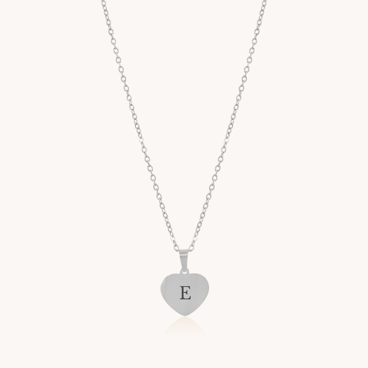 Classic Engravable Heart Necklace, Silver