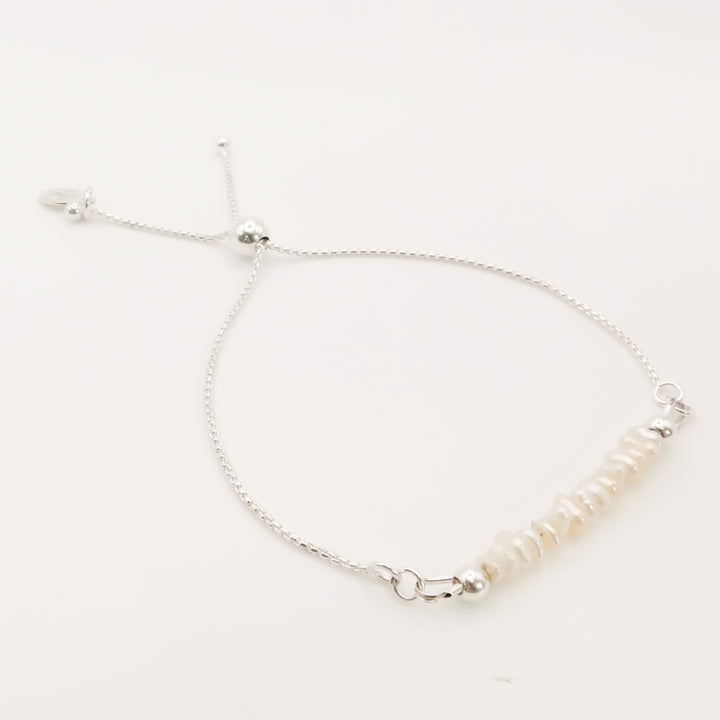 Sterling Silver Lauren Pearl Adjustable Bracelet