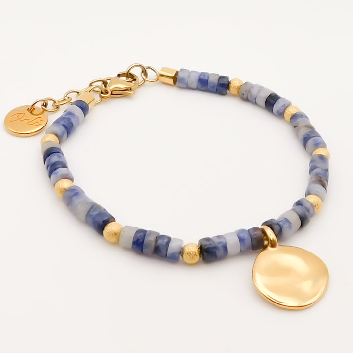 Maui Disc Bracelet, Dark Blue