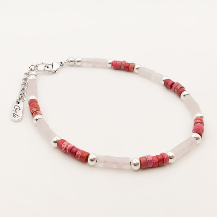Aruba Anklet, Red/Pink