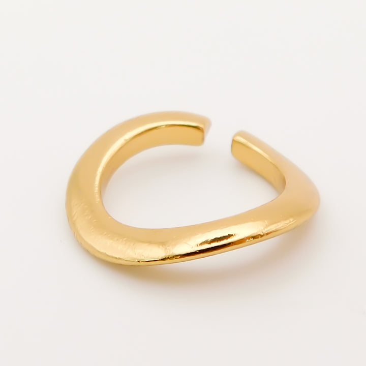 Wave Adjustable Ring, Gold